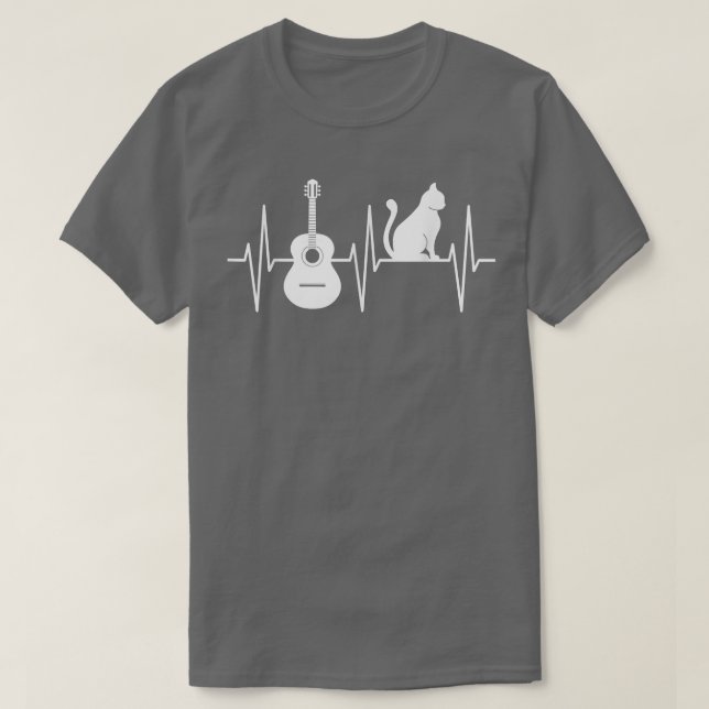 Camiseta Guitar Cat Lover Musista Guitarrista (Frente do Design)