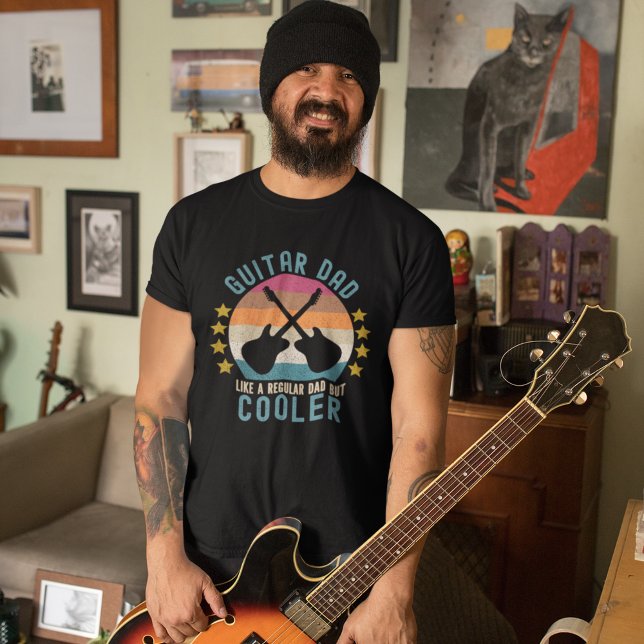 Camiseta Guitar Dad Like a regular Dad But cooler (Criador carregado)