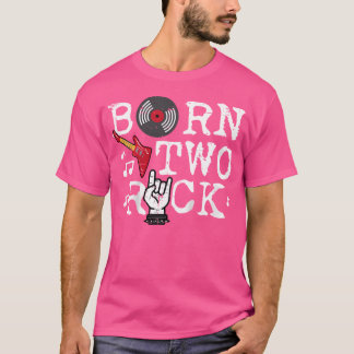 Camiseta Guitar De 2 Anos De Idade Nasceu Para Rock Rocker
