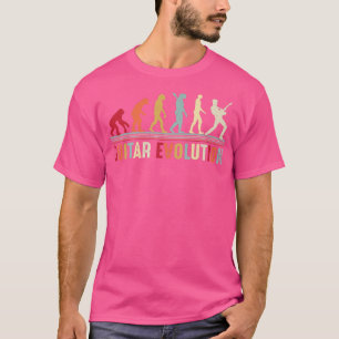 Camiseta Guitar Evolution, Guitar Lover Vintage Music Band