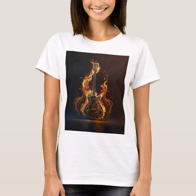 Camiseta guitar fashion  guitarist, tat                     (Frente)
