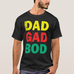 Camiseta   Guitar Father Figure Dad Bod Day  Dadgadbod Guit
