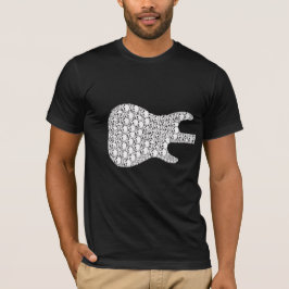 Camiseta Guitar_Front de esqueleto e parte traseira