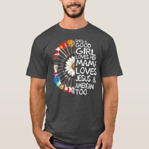 Camiseta Guitar Girassol Ama Sua Mãe Ama Jesus