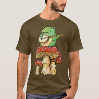 Camiseta Guitar Goblincore Nature Magical Fungi Cottagecore