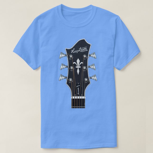CAMISETA GUITAR HEADSTOCK ART HAGSTROM ULTRA SWEDE (Frente do Design)