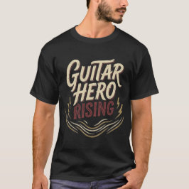Camiseta Guitar Hero Rising Vintage Rock Music Graphic Tee