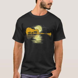 Camiseta Guitar Lago Amor Sombra Guitar