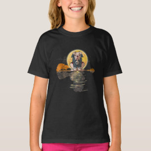 Camiseta Guitar Lake Halloween Assusta O Bulldog Inglês Com