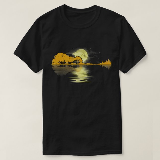 Camiseta Guitar Lake Shadow Love (Frente do Design)