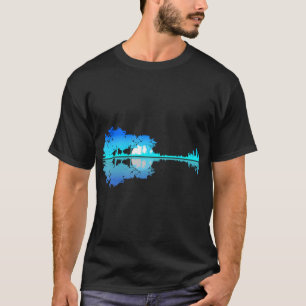 Camiseta Guitar Lake Shadow Love Guitar Musical