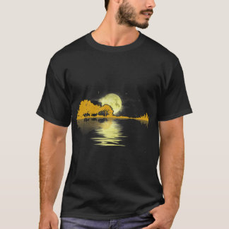 Camiseta Guitar Lake Shadow Love Guitar T-Shirt