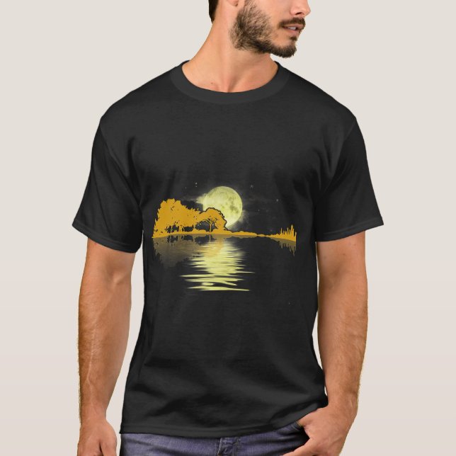 Camiseta Guitar Lake Shadow Love Guitar T-Shirt (Frente)
