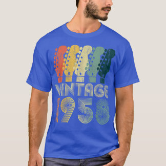 Camiseta Guitar Lover 64 Year Old Gifts Vintage 1958 Limite