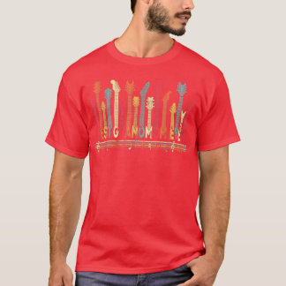 Camiseta Guitar Lover Best Grandmom Ever Retro Music Mother