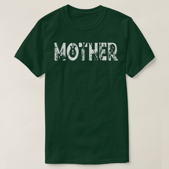 Camiseta Guitar Lover Guitarist Mother Funny Music Mother's (Frente do Design)