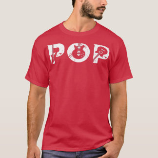 Camiseta Guitar Lover Guitarista Pop Funny Music Dia de os 