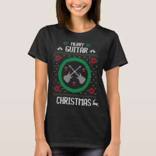Camiseta Guitar Lover Ugly Christmas Sweater Style