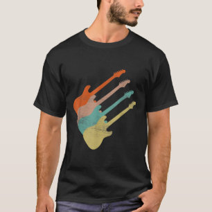 Camiseta Guitar Lover   Violão elétrico Vintage