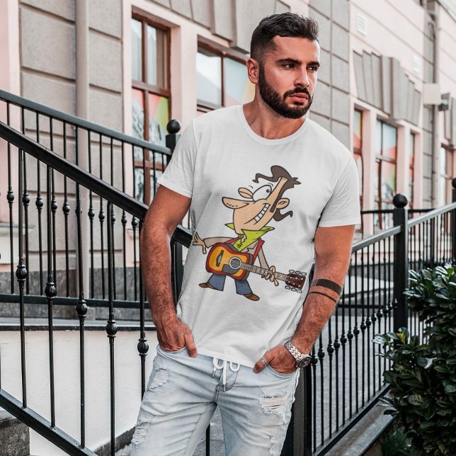 Camiseta Guitar Man Rockstar (Criador carregado)