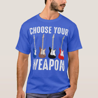 Camiseta Guitar Music Lover Escolha Sua Arma