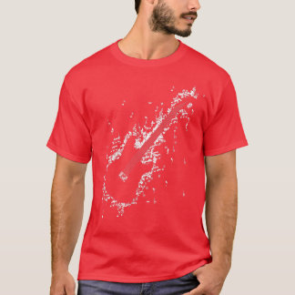 Camiseta Guitar notes awesome design