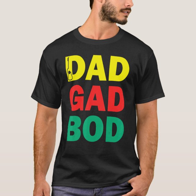 Camiseta Guitar Padre Figura Pai Bod Day Dadgadbod Guit (Frente)