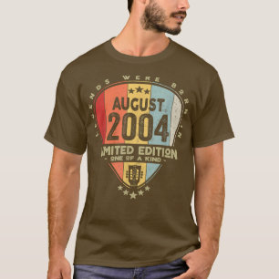 Camiseta Guitar PickLegends Foi Nascer Em Agosto De 2004