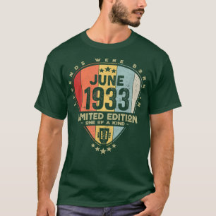 Camiseta Guitar PickLegends Foi Nascer Em Junho De 1933