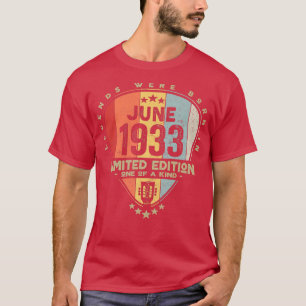 Camiseta Guitar PickLegends Foi Nascer Em Junho De 1933 Gui