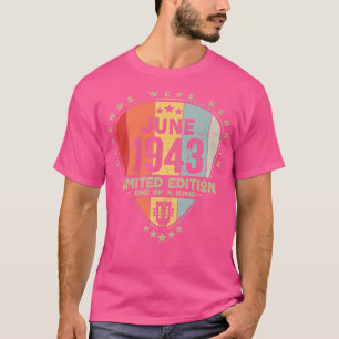 Camiseta Guitar PickLegends Foi Nascer Em Junho De 1943 Gui