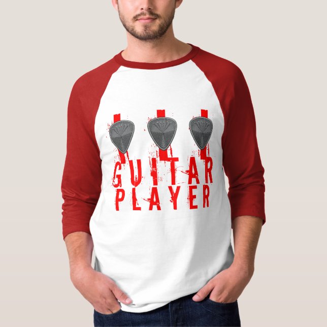 Camiseta Guitar Player 3 Picles (Frente)
