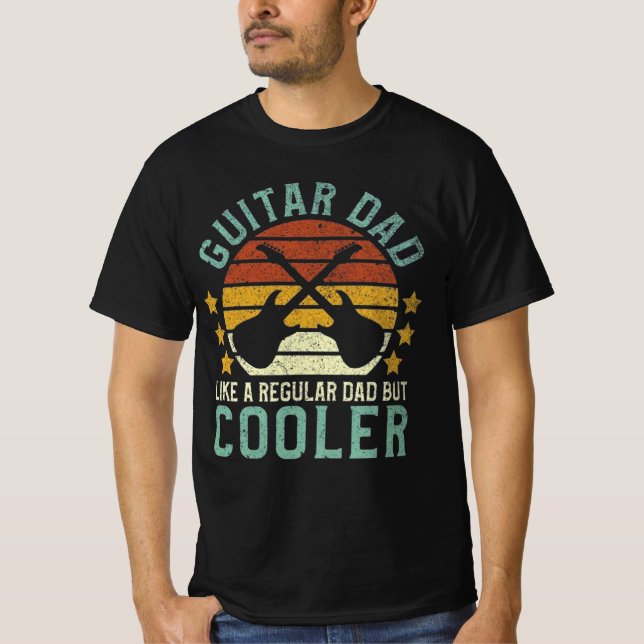 Camiseta Guitar Player Dad Vintage (Frente)