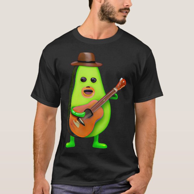 Camiseta Guitar Playing Avocado (Frente)