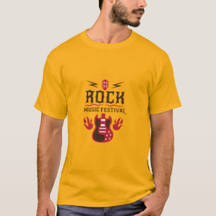 Camiseta Guitar Rock Festival Mens T-Shirt