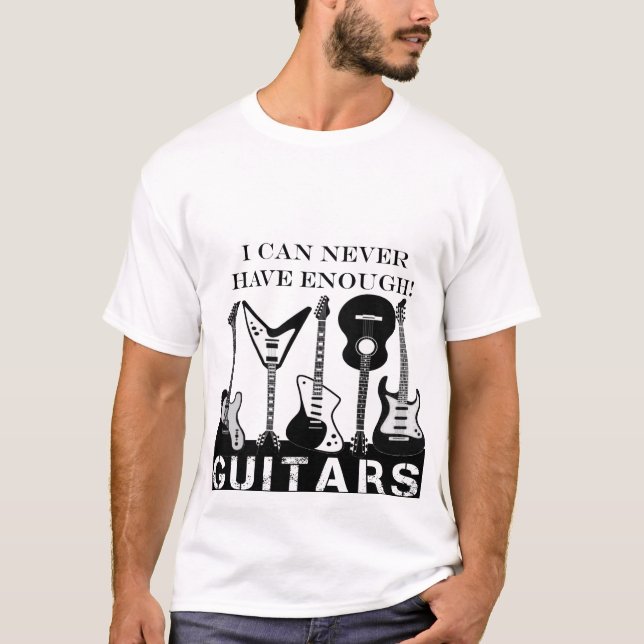 Camiseta Guitar Rock Music Para Guitaristas Retro Duo (Frente)