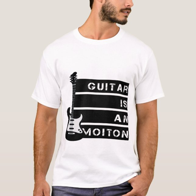 Camiseta Guitar Rock Music Para Guitaristas Retro Duo (Frente)