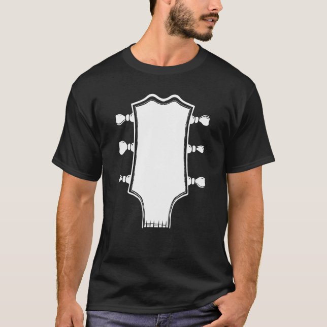 Camiseta Guitar Seis String Music Instrumento Musical Guita (Frente)
