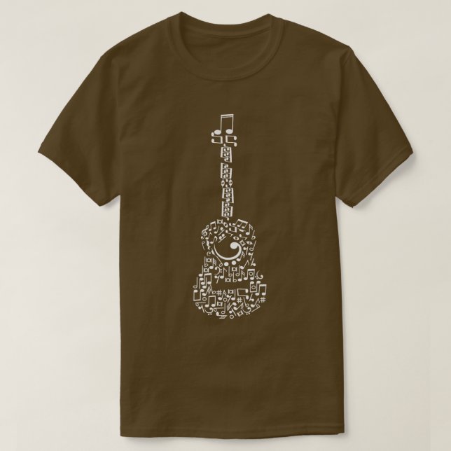 Camiseta Guitar Sheet Music  (Frente do Design)
