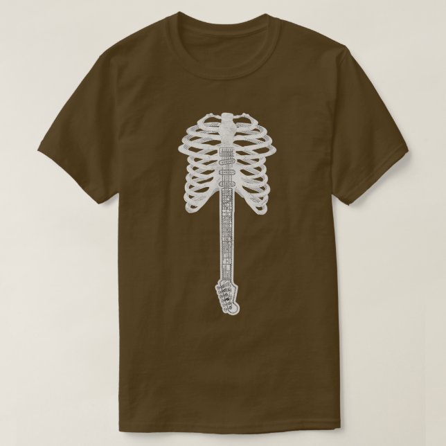 Camiseta Guitar Skeleton T-Shirt (Frente do Design)
