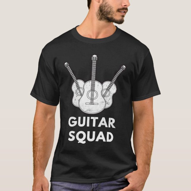 Camiseta Guitar Squad Guitars Player Guitarist Musician (Frente)