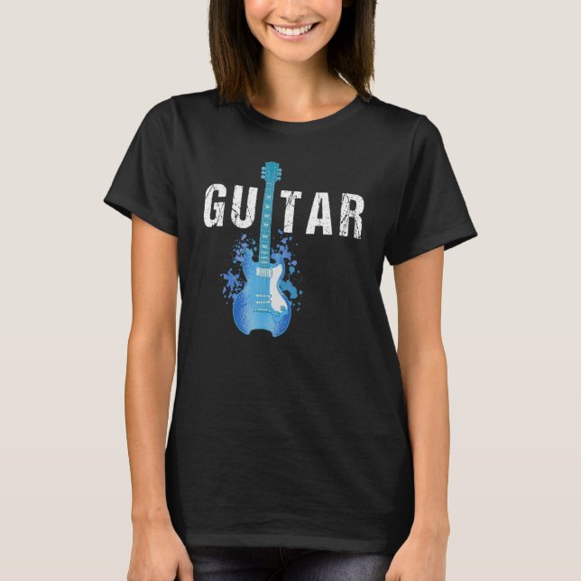 Camiseta Guitar String Músico Acústico Guitarrista Elétrico (Frente)