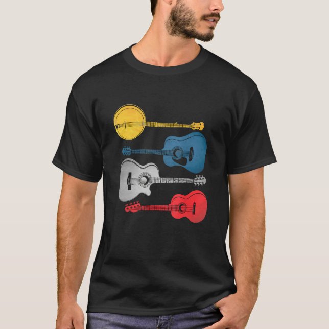 Camiseta Guitar tshirt, guitar tshirt for men, guitar shirt (Frente)