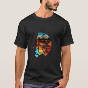Camiseta Guitar Vida Selvagem Árvores Ao Ar Livre Caminhada