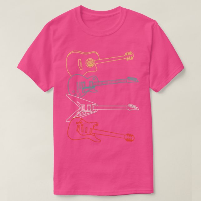 Camiseta Guitar Vintage 1 (Frente do Design)