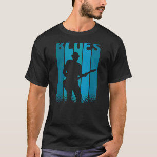 Camiseta Guitarista Bluesman - Música Blues Vintage para Bl