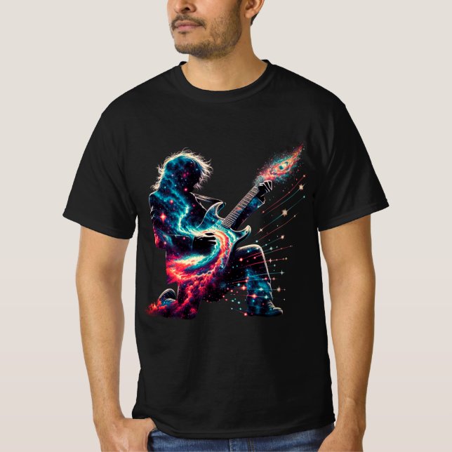 Camiseta Guitarista Cósmica (Frente)