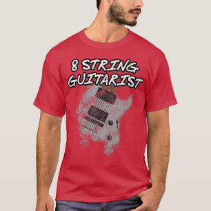 Camiseta Guitarista de 8 Cordas, Violão de Intervalo Prolon