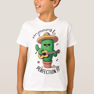 Camiseta Guitarista Engraçado Cactus | Apertando p