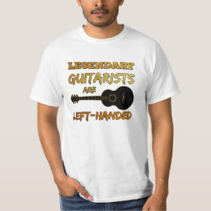 Camiseta Guitarista esquerdista de esquerda, lendária guita
